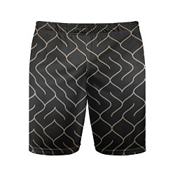 Шорты спортивные мужские Black Gold - Лабиринт, цвет: 3D-принт