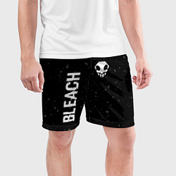 Шорты спортивные мужские Bleach glitch на темном фоне: надпись, символ, цвет: 3D-принт — фото 2