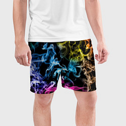 Шорты спортивные мужские Эйфория в дыму, цвет: 3D-принт — фото 2