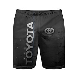 Шорты спортивные мужские Toyota cracks, цвет: 3D-принт