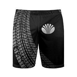 Шорты спортивные мужские Daewoo tire tracks, цвет: 3D-принт