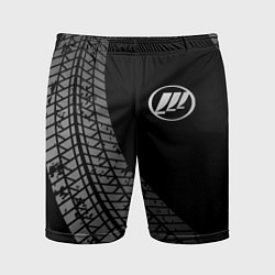 Шорты спортивные мужские Lifan tire tracks, цвет: 3D-принт