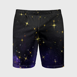 Мужские спортивные шорты Сияющие звёзды вселенной