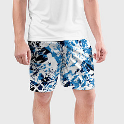 Шорты спортивные мужские Взрыв гжели, цвет: 3D-принт — фото 2