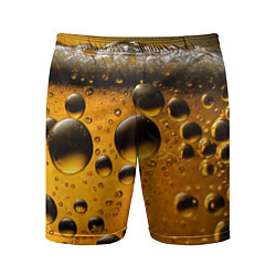 Шорты спортивные мужские Пиво пенное светлое, цвет: 3D-принт