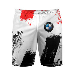 Шорты спортивные мужские BMW art, цвет: 3D-принт
