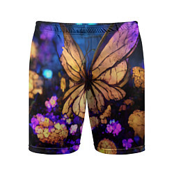 Мужские спортивные шорты Цветок бабочка midjouney