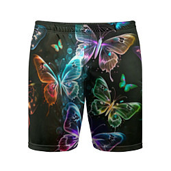 Мужские спортивные шорты Неоновые дикие бабочки