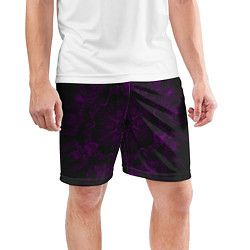 Шорты спортивные мужские Фиолетовый узор, цвет: 3D-принт — фото 2