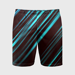 Шорты спортивные мужские Stripes line neon color, цвет: 3D-принт
