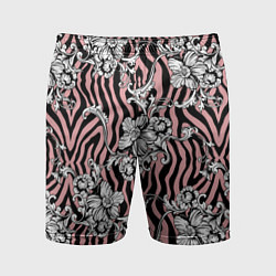 Шорты спортивные мужские Floral pattern - vanguard, цвет: 3D-принт