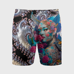 Мужские спортивные шорты Japanese beauty - irezumi