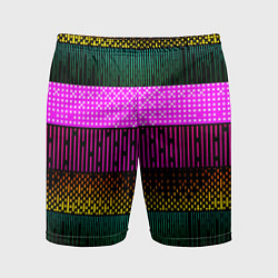 Шорты спортивные мужские Patterned stripes, цвет: 3D-принт