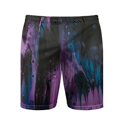 Мужские спортивные шорты Фиолетовые абстрактные тени