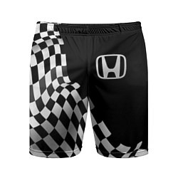 Шорты спортивные мужские Honda racing flag, цвет: 3D-принт