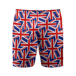 Шорты спортивные мужские Флаги Великобритании, цвет: 3D-принт