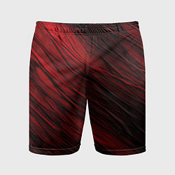 Мужские спортивные шорты Black red texture