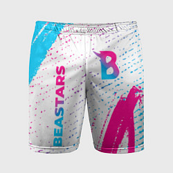 Шорты спортивные мужские Beastars neon gradient style: надпись, символ, цвет: 3D-принт