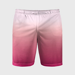 Шорты спортивные мужские Оттенки розового градиент, цвет: 3D-принт