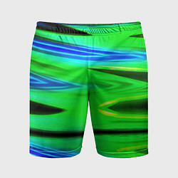 Мужские спортивные шорты Green blut geometry