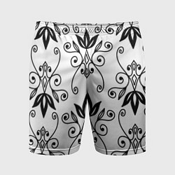 Шорты спортивные мужские Royal Lily - pattern, цвет: 3D-принт
