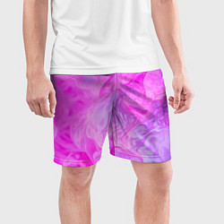 Шорты спортивные мужские Розовая текстура, цвет: 3D-принт — фото 2