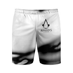 Шорты спортивные мужские Assassins Creed logo texture, цвет: 3D-принт