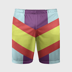 Мужские спортивные шорты Винтажный цвет 60 годов