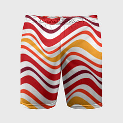 Шорты спортивные мужские Модные линии, цвет: 3D-принт
