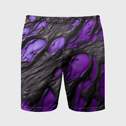 Мужские спортивные шорты Фиолетовая текучая субстанция