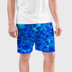 Шорты спортивные мужские Чистая вода океаны, цвет: 3D-принт — фото 2