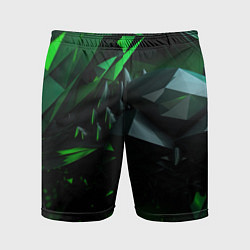 Мужские спортивные шорты Гармония зеленого хаоса