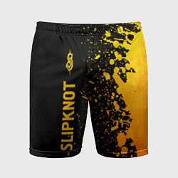 Мужские спортивные шорты Slipknot - gold gradient по-вертикали