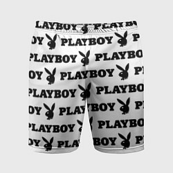 Шорты спортивные мужские Playboy rabbit, цвет: 3D-принт