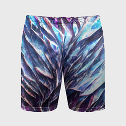 Шорты спортивные мужские Синий драгоценный камень, цвет: 3D-принт