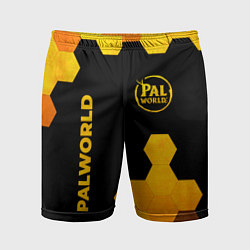 Шорты спортивные мужские Palworld - gold gradient вертикально, цвет: 3D-принт