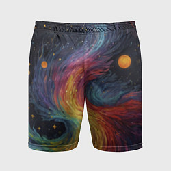 Мужские спортивные шорты Звездный вихрь абстрактная живопись