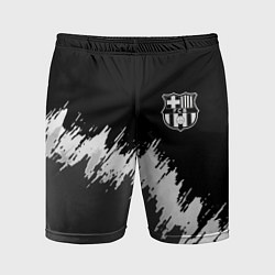 Шорты спортивные мужские Barcelona краски текстура фк, цвет: 3D-принт