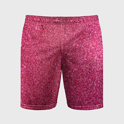 Шорты спортивные мужские Яркий розовый блеск, цвет: 3D-принт