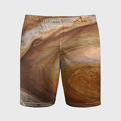 Шорты спортивные мужские Волны Юпитера - star dust, цвет: 3D-принт