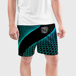 Шорты спортивные мужские Bayer 04 football net, цвет: 3D-принт — фото 2