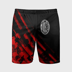 Шорты спортивные мужские AC Milan sport grunge, цвет: 3D-принт