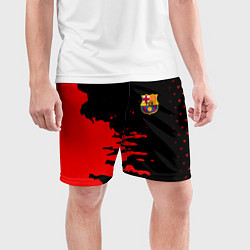 Шорты спортивные мужские Barcelona краски спорт, цвет: 3D-принт — фото 2