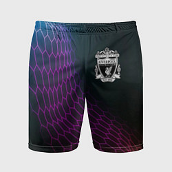 Шорты спортивные мужские Liverpool футбольная сетка, цвет: 3D-принт