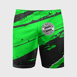 Шорты спортивные мужские Bayern sport green, цвет: 3D-принт