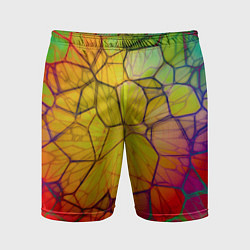 Шорты спортивные мужские Bright abstraction, цвет: 3D-принт