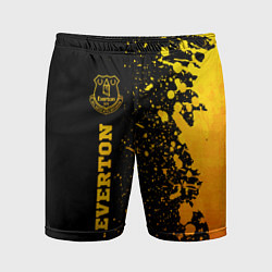 Мужские спортивные шорты Everton - gold gradient по-вертикали