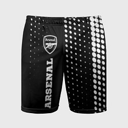 Мужские спортивные шорты Arsenal sport на темном фоне по-вертикали