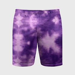 Шорты спортивные мужские Фиолетовый тайдай, цвет: 3D-принт