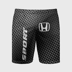 Шорты спортивные мужские Honda sport carbon, цвет: 3D-принт